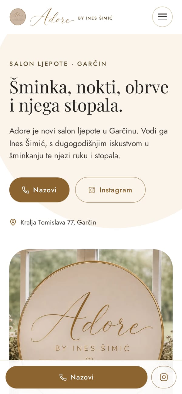 Mobilni prikaz: Adore by Ines Šimić